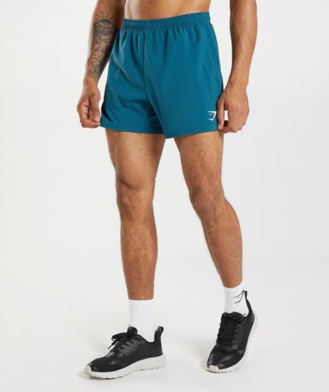 Men's Gymshark Arrival 5" Shorts Blue | NZ 9LGBFX